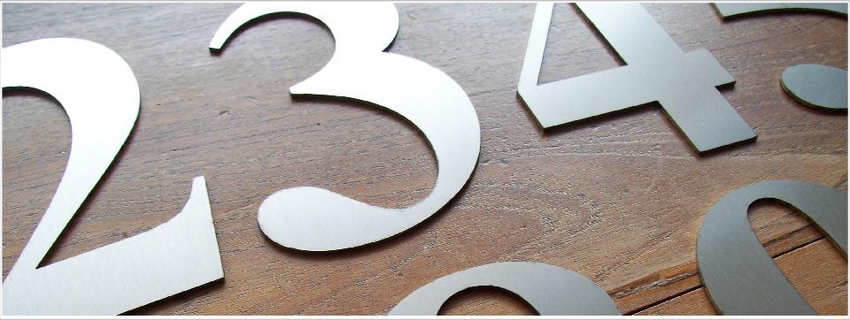 Grote series huisnummers